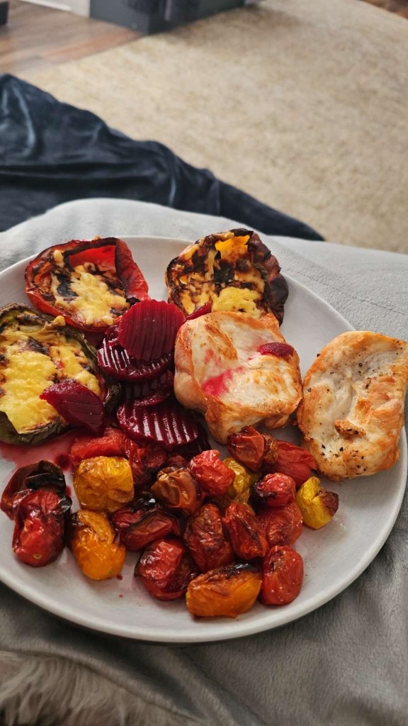 Home-cooked meal on a plate